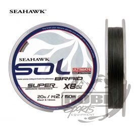 SEAHAWK ULTRALIGHT BRAIDED LINES - SOL 8X 4lb-0.05mm (6lb&8lb) 150m THIN  Dia!
